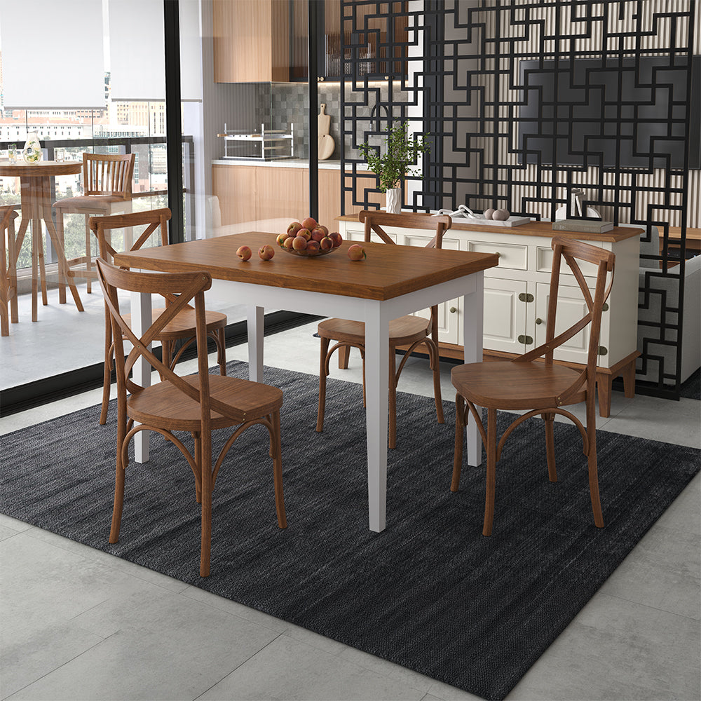 amb mesa 120x80 cadeira x branco