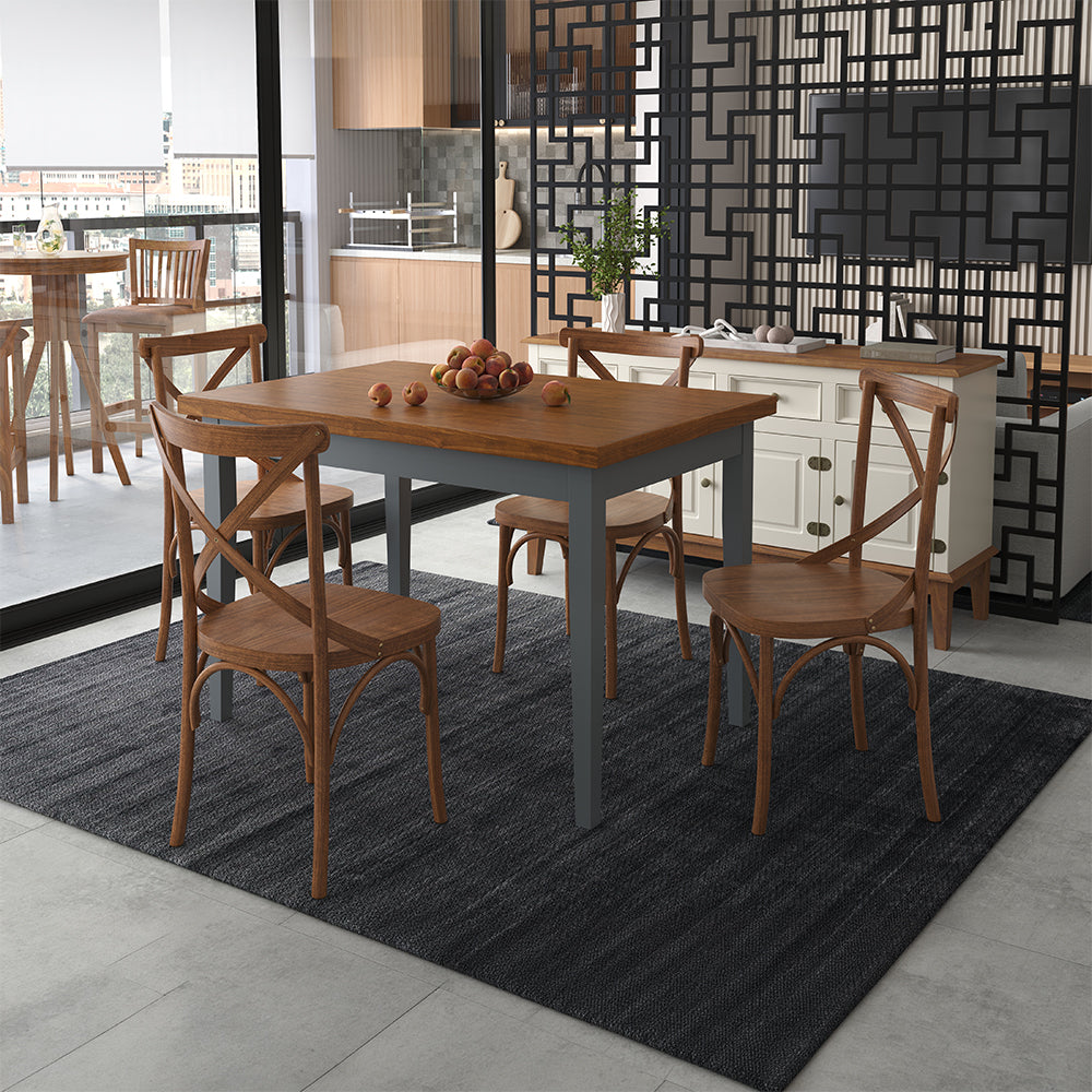 amb mesa 120x80 cadeira x cinza