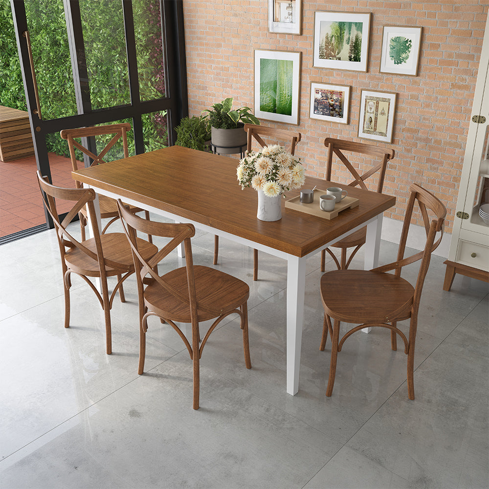amb mesa 160x80 cadeira x branco