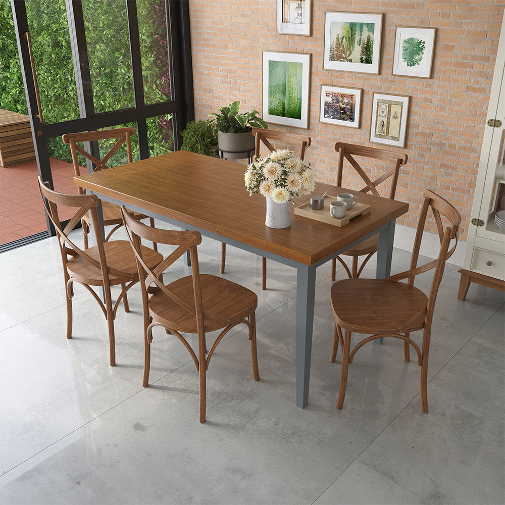 amb mesa 160x80 cadeira x cinza