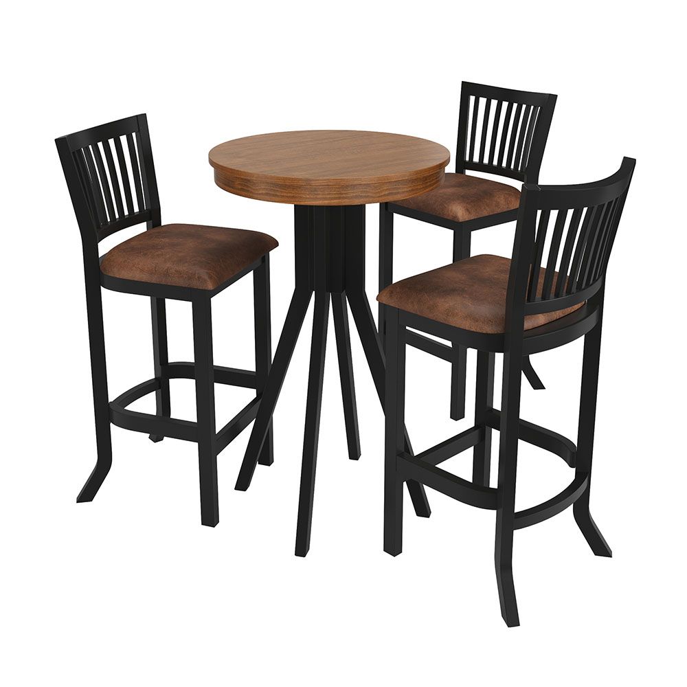 Conjunto Mesa Bistrô com 3 Banquetas Sevilha