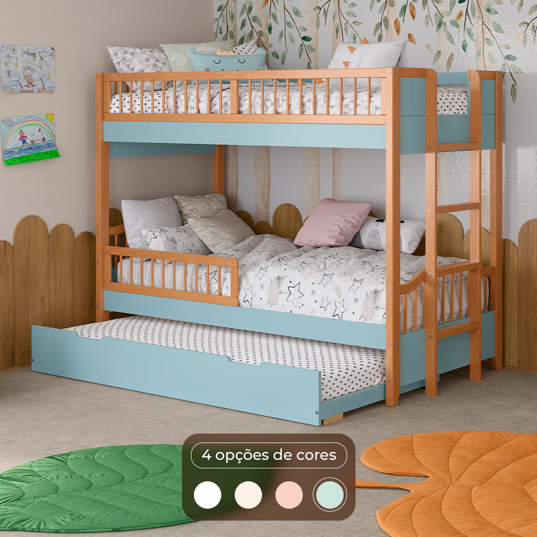 cama auxiliar beliche palito verde oliva 04