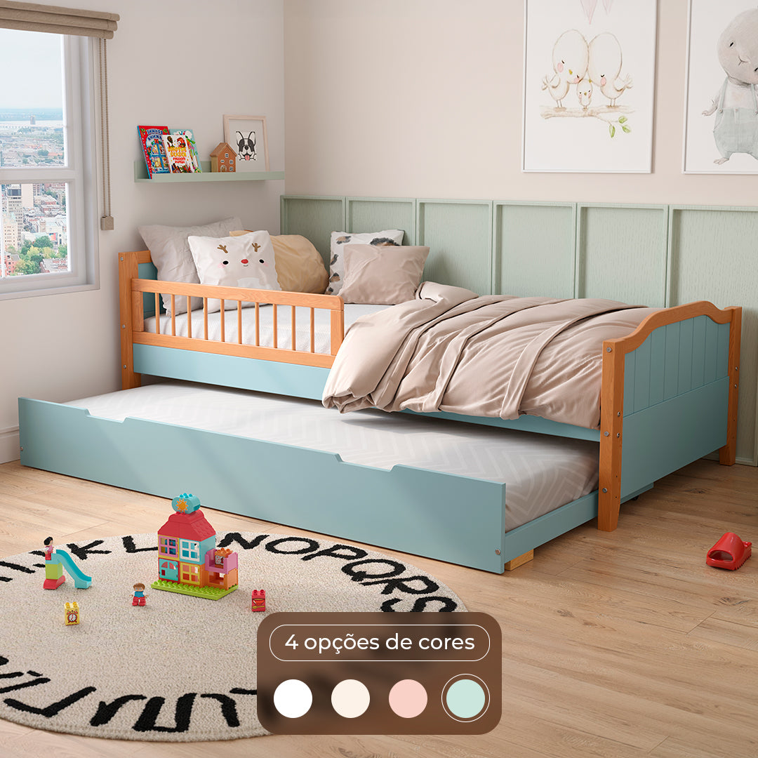 cama auxiliar cama solteiro painel verde oliva 04