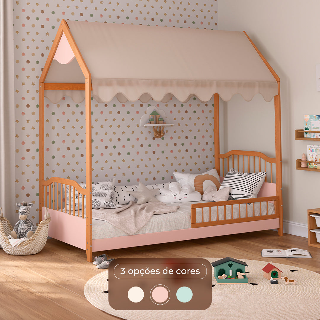cama solteiro casinha palito 3104 rosa 04 3