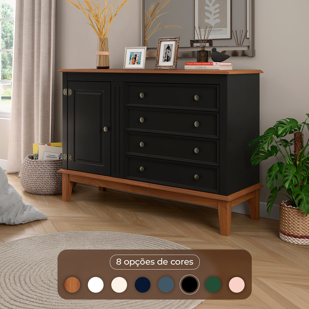 Cômoda 4 Gavetas + 1 Porta