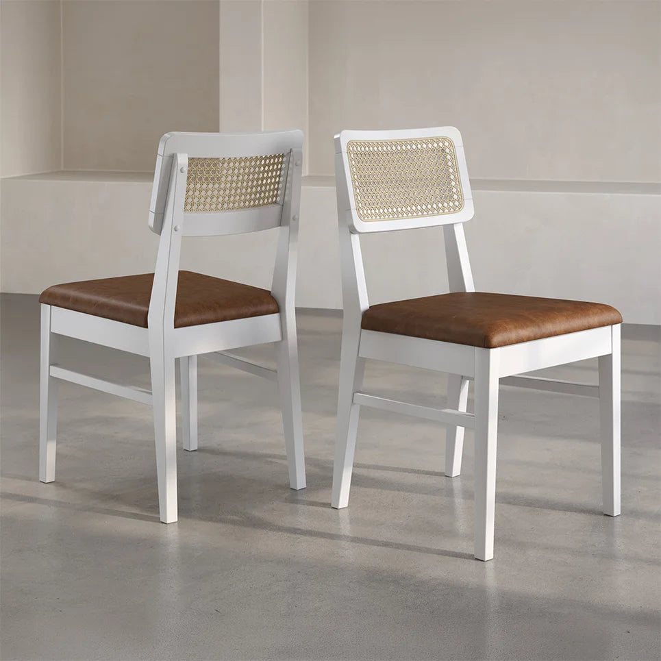 Conjunto Sala de Jantar Com Mesa e 6 Cadeiras Madeira Maciça Viena