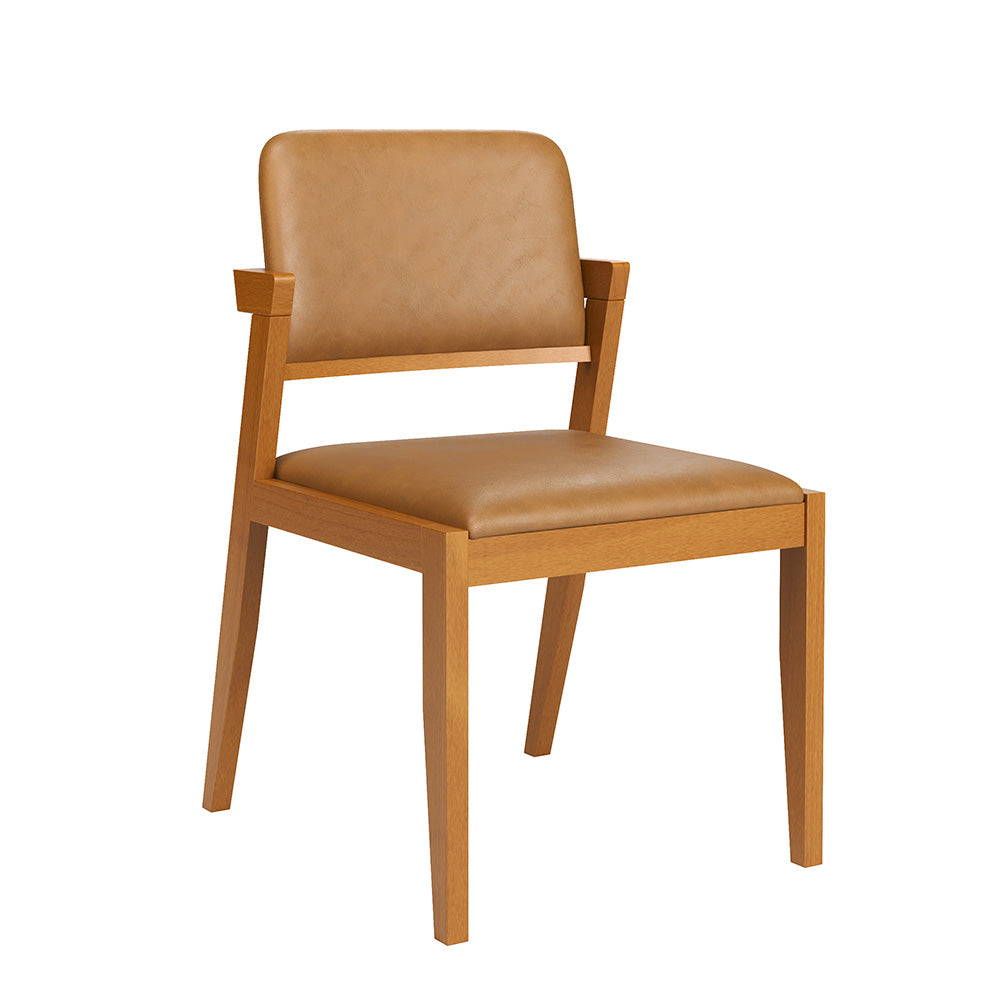 Conjunto Sala de Jantar Com Mesa e 6 Cadeiras Madeira Maciça Rose - 160 x 90cm